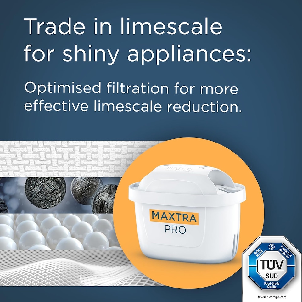 image 1 of BRITA MAXTRA PRO Limescale Expert Water Filter Cartridge 12 Pack (New) - Original BRITA Refill