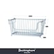 image 2 of Buckingham Multi-Purpose Stackable Storage Organising Basket 30.5 x 16 x 15 cm Light Grey