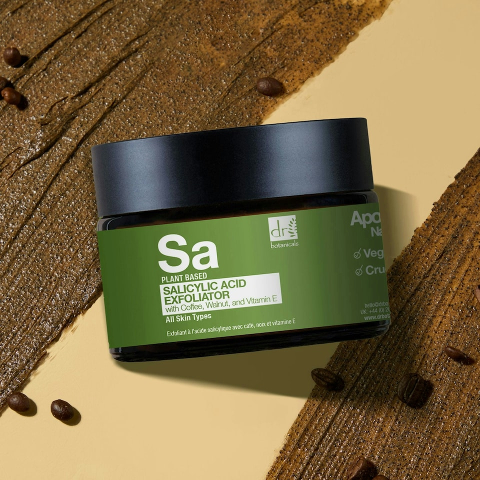image 1 of Dr Botanicals Salicylic Acid Exfoliator with Coffee, Walnut & Vitamin E 60ml