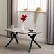 image 5 of Athens Oval Coffee Table - L60 x W100 x H45.5 cm - Concrete Effect - Black | Black