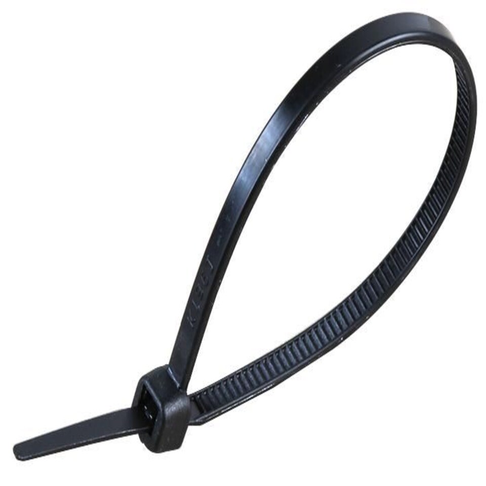 CONCORDIA TECHNOLOGIES - Nylon Cable Ties 75mm x 2.4mm Black 100 Pack