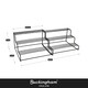 image 2 of Buckingham High End Expandable Cupboard Storage Organising Rack - Black