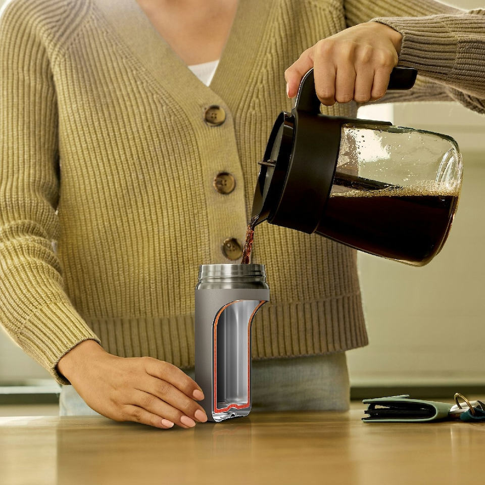 image 1 of Ninja 300ml Sip Perfect Travel Mug in Stone DW1203EUUKST N/A