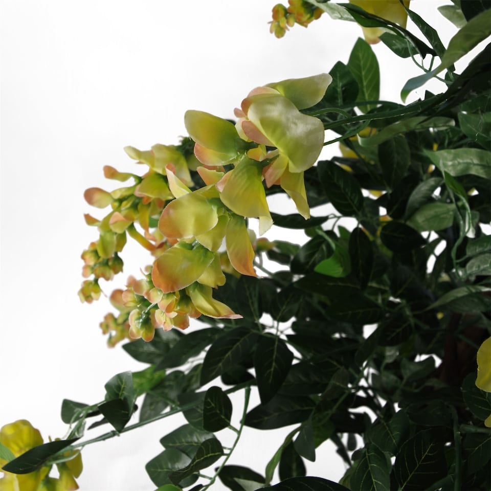image 1 of Artificial Wisteria Tree 120cm Artificial Yellow Trunk