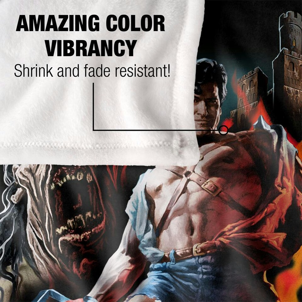 image 1 of Army Of Darkness Painted Evil Blanket - Multicoloured - One Size