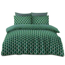 Tylan Geometric Printed Duvet Cover Set Reversible Polycotton Beddings Multi | Single