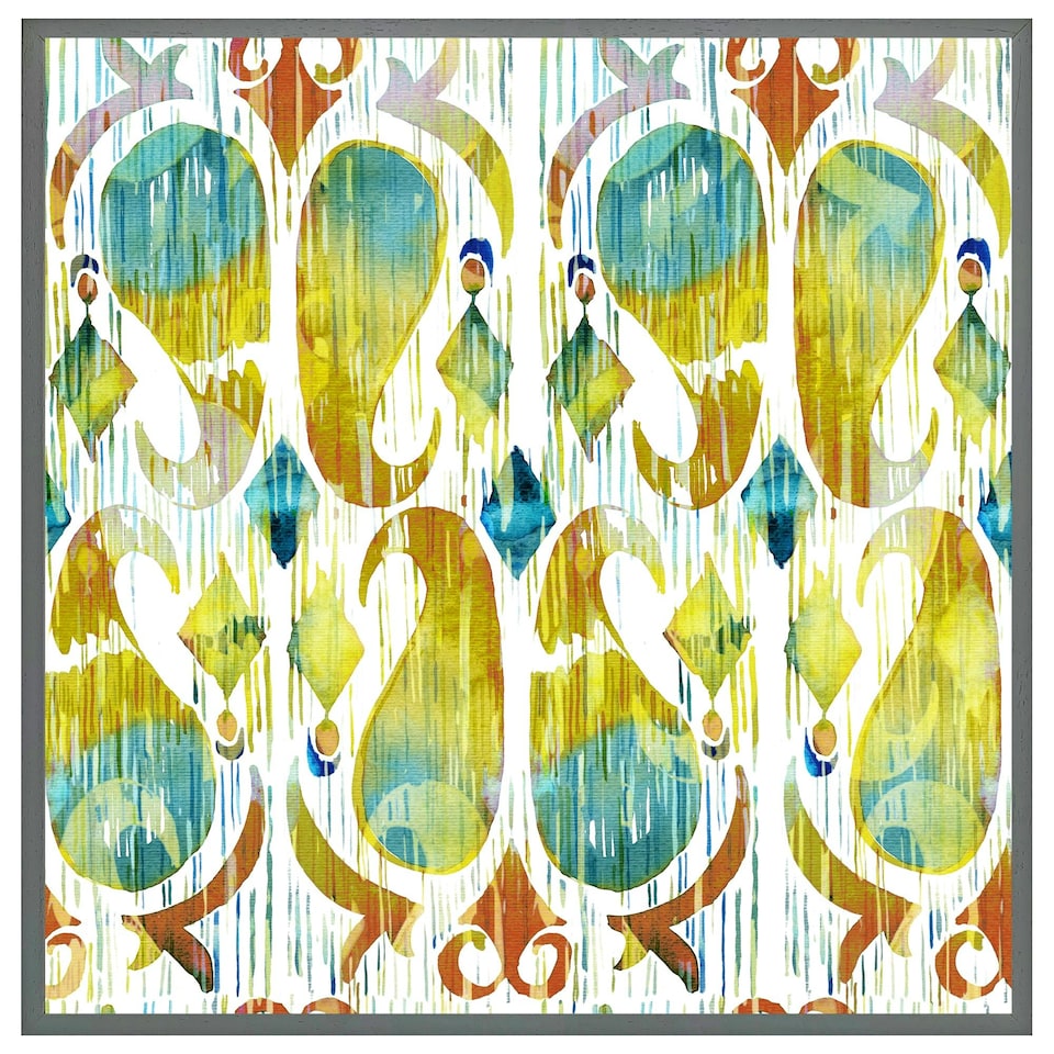 image 1 of Ikat vibrant (Picutre Frame) Grey | XS