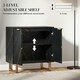 image 5 of HOMCOM Sideboard, Buffet Cabinet with 2 Doors and Adjustable Shelves, Black Black