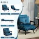 image 4 of HOMCOM Click Clack Chair Bed Settee for Living Room, Guest Room, Blue
