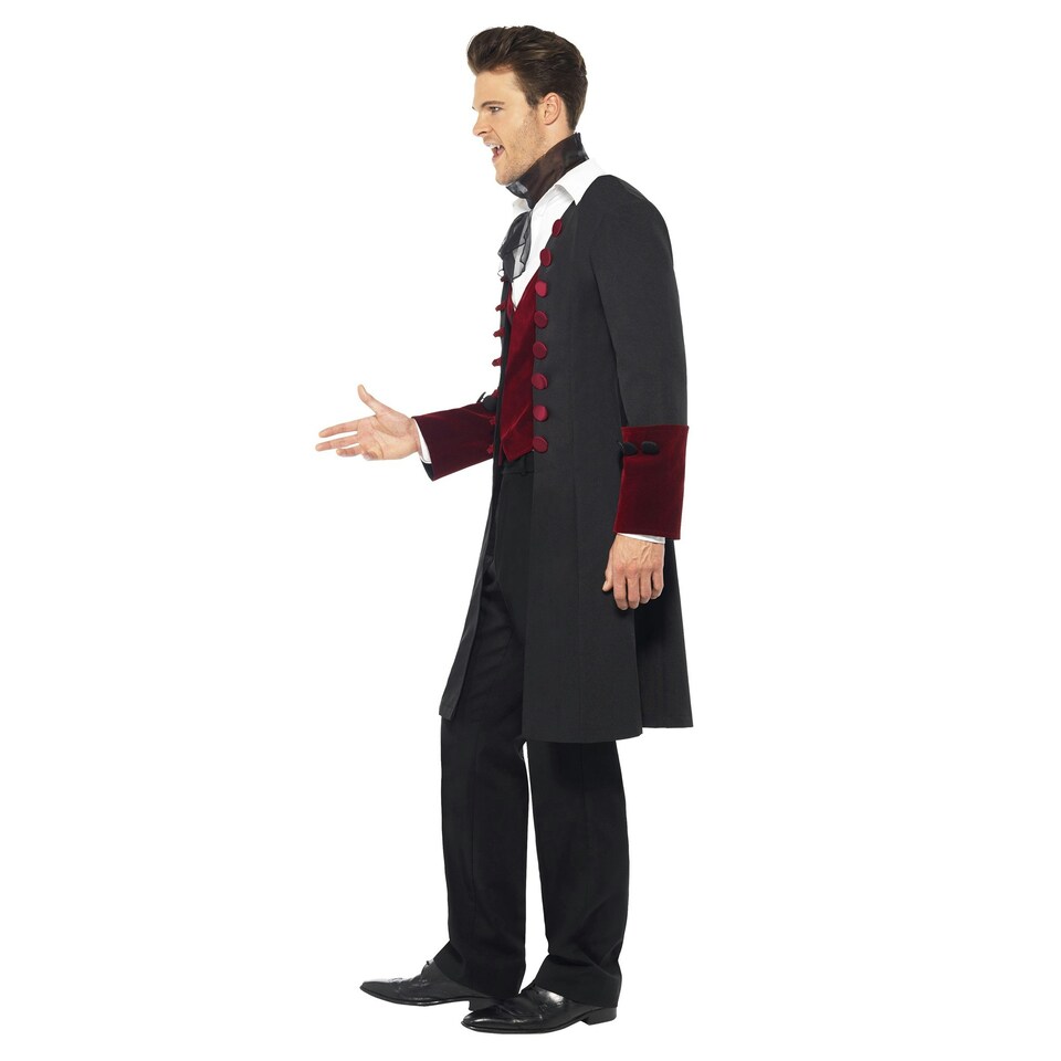 image 1 of Fever Mens Gothic Vampire Costume Set - Black - L L