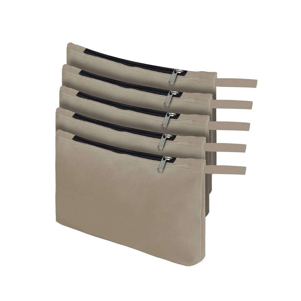 image 1 of Covers&All Tool Bag, 12 Oz Heavy Duty Waterproof Pouch with Sturdy, 7 in L x 11 in W x 7 in H, Beige