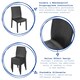 image 2 of Harbour Housewares Nilufer Rattan Effect Garden Dining Chairs - Pack of 4