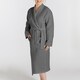 image 2 of Martex Linen Bathrobe Large Charcoal
