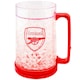 image 1 of Arsenal FC Crest Freezer Tankard - Red/Clear - One Size