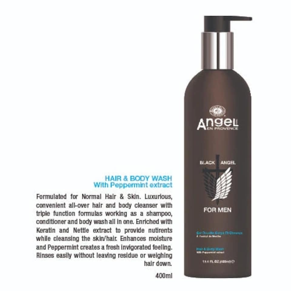 image 1 of Angel En Provence Black Angel For Men Hair And Body Wash | Cream