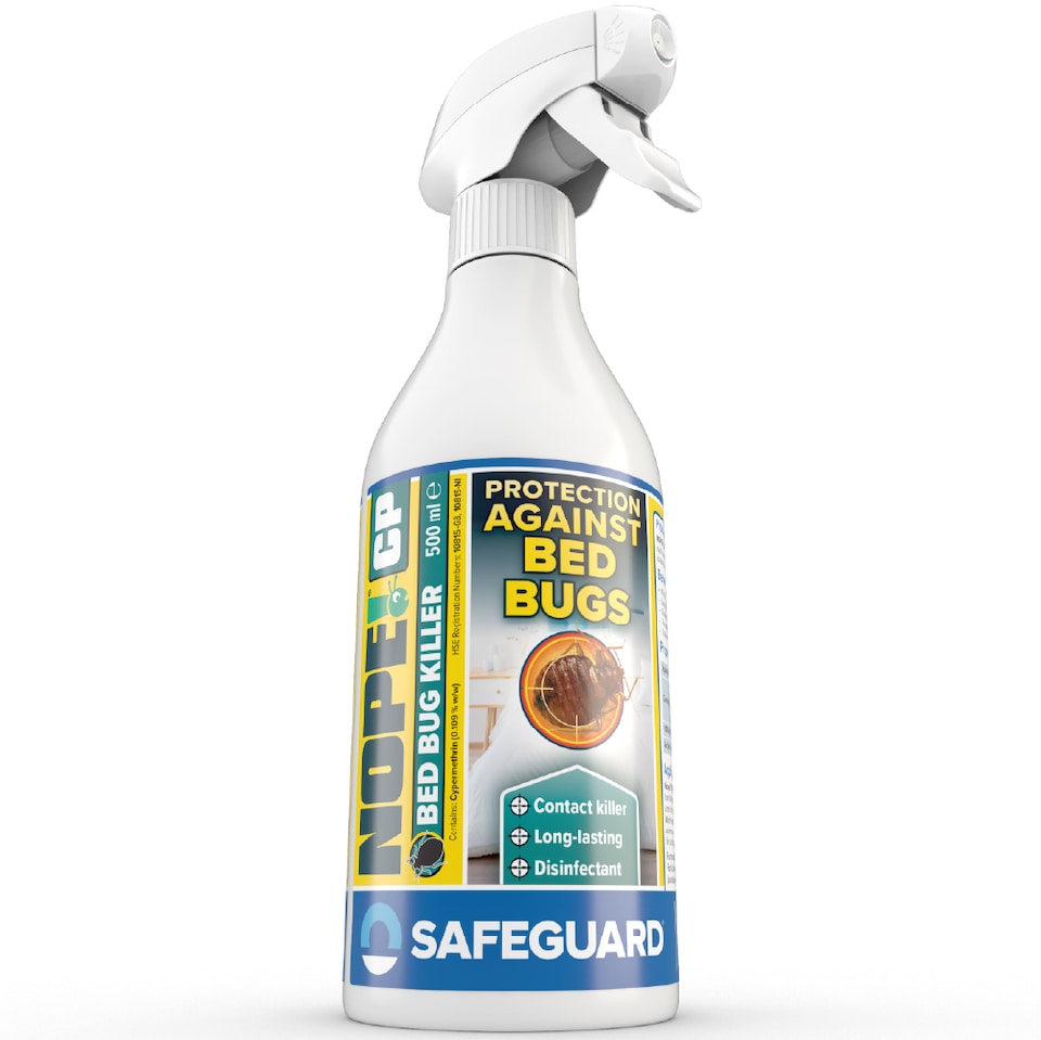 image 1 of NOPE CP Bed Bug Killer Spray Treatment - 500ml - Odourless & Non-Staining for Mattress, Bed Frames, Carpets, Furniture