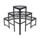 image 6 of Oypla 3 Tier Corner Metal Garden Flower Staging Plant Stand Display Shelf Black