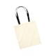 image 2 of Westford Mill EarthAware Organic Bag For Life Contrast Tote Bag - Natural/Black - One Size | Multi
