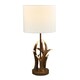 image 4 of Traditionally Designed Antler Resin Table Lamp Base in a Rustic Bronze Finish | Bronze | Bronze | 1