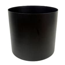 Leaf Metal Planter Plant Pot Black 20 x 18cm | Black