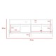 image 7 of Harvard Carbon Grey Oak and Washed Oak Wide 4-Door TV Unit - Modern Media Cabinet with Storage | Brown | Brown | 1