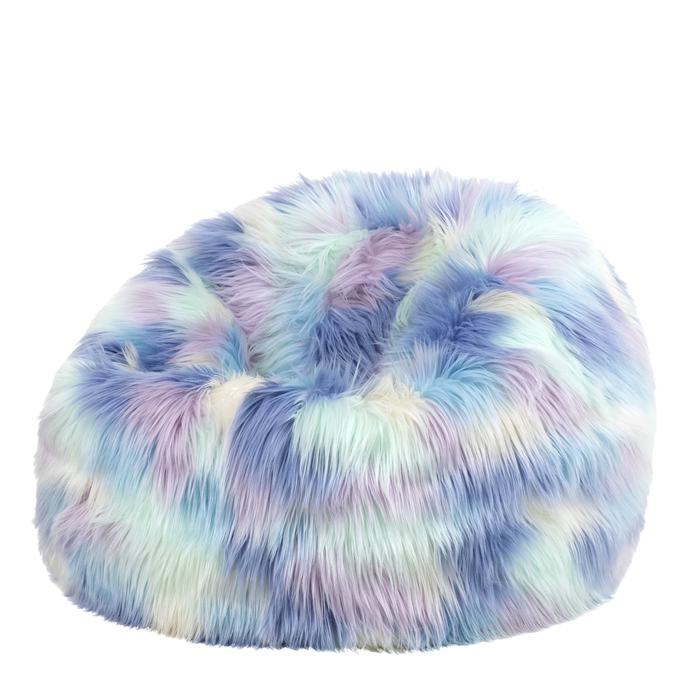 image 1 of Kids Classic Faux Fur Bean Bag Chair Unicorn Bean Bags for Children | Multi | Unicorn | 1