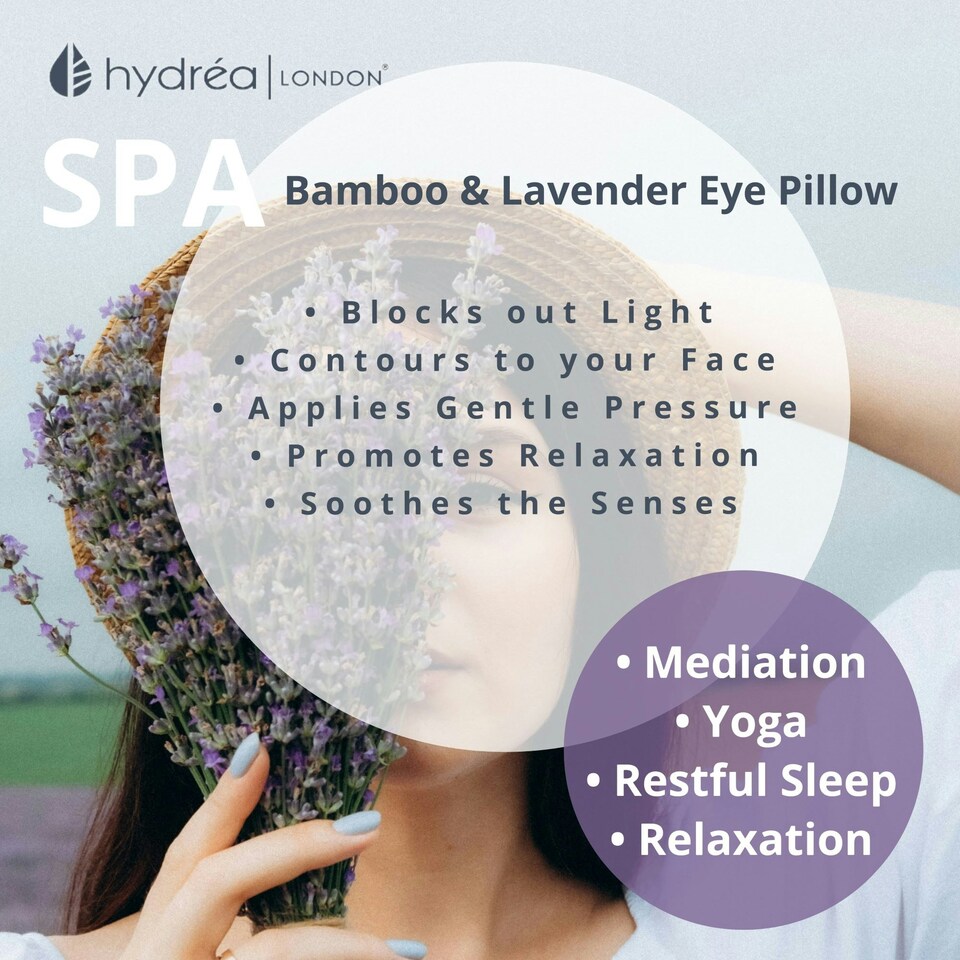 image 1 of Hydréa London Bamboo Lavender Eye Pillow