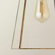 image 4 of ValueLights Susie Glass Pendant Lantern Gold Case Easy Fit Lamp Shade Gold