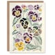 image 1 of Pansy Flowers Garden Woman Her Birthday Card
