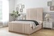 image 2 of Sloomy Kingsley Sand Naples Bed Frame With Mattress With 50" Upholstered Headboard 4'6 Double