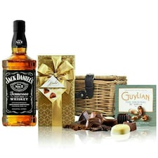 Jack Daniels Original Old No. 7 Whisky and Chocolates Hamper 70cl 40% abv