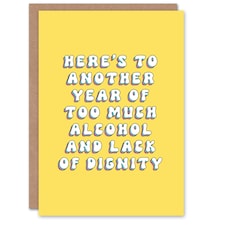 Another Year Lack Dignity Fun Joke Humour Her Funny Birthday Card