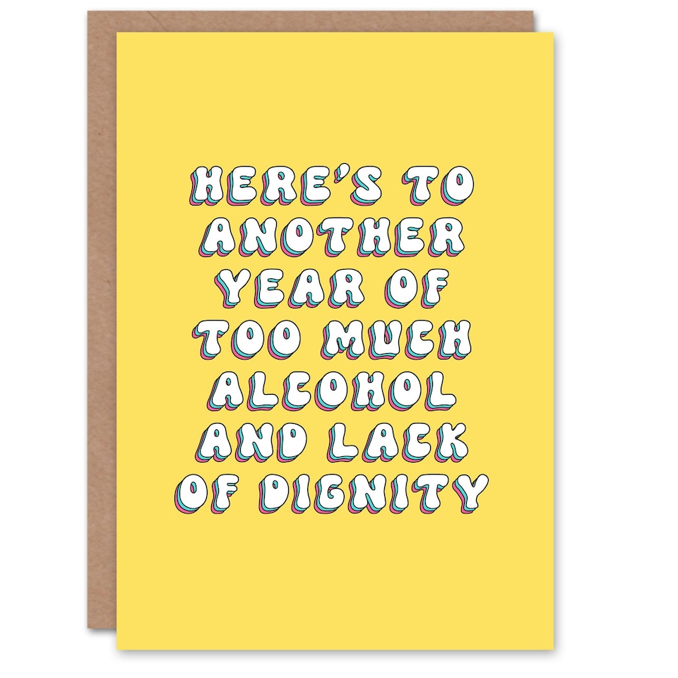 image 1 of Another Year Lack Dignity Fun Joke Humour Her Funny Birthday Card