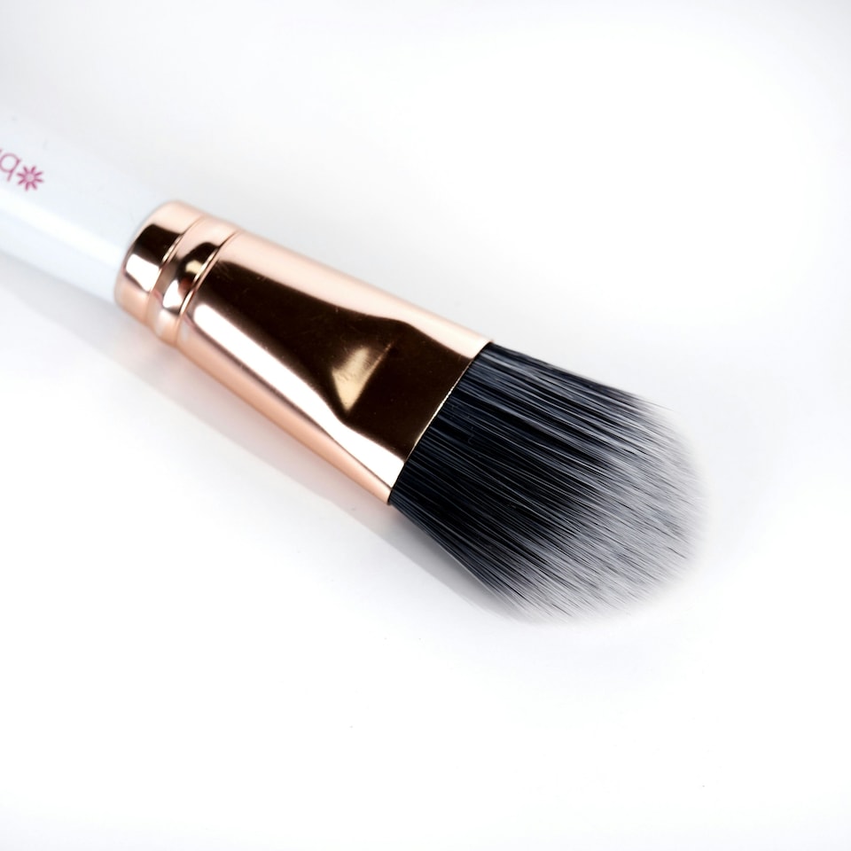 image 1 of Brushworks White & Gold Foundation Brush