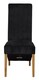 image 1 of Lola Fabric Dining Chairs for Dining Room or Kitchen | Black | Black