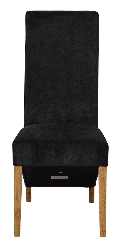 image 1 of Lola Fabric Dining Chairs for Dining Room or Kitchen | Black | Black