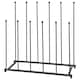 image 1 of Hammer and Tongs Steel Wellington Boot Rack - 6 Pair - Black Black
