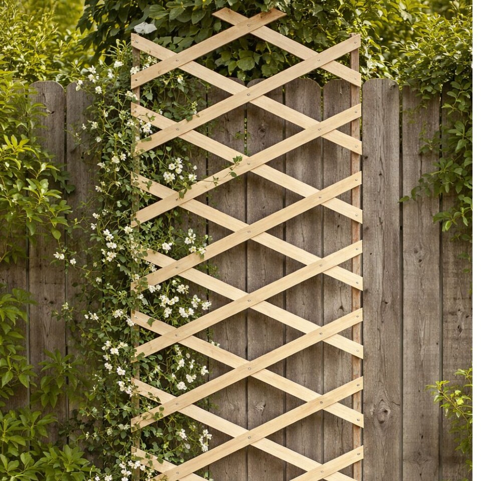 image 1 of Marco Paul 180cm x 45cm Expanding Wooden Trellis