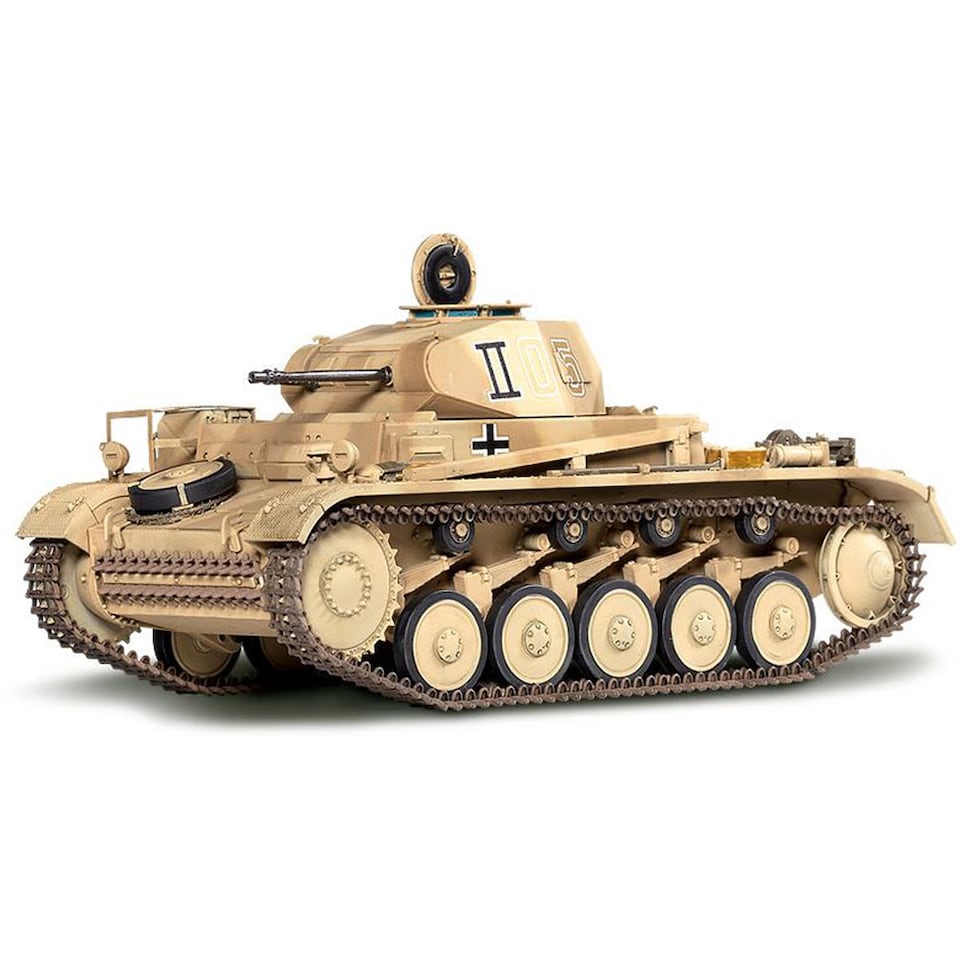 image 1 of Academy German Panzer II Ausf.F North Africa Tank Model Kit Scale 1-35