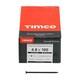 image 3 of Timco - Drywall Timber Stud Plasterboard Screws - PH - Bugle - Coarse Thread - Grey (Size 4.8 x 100 - 500 Pieces)