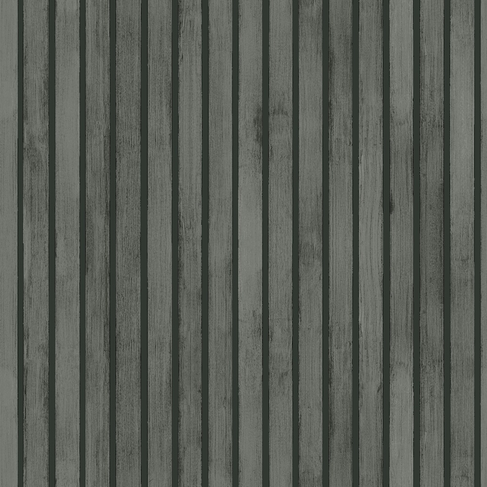 image 1 of Wood Slats Charcoal Grey