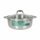 image 2 of Casserole with glass lid Quttin Caesar Steel ø 32 x 12,5 cm (2 Units) N/A