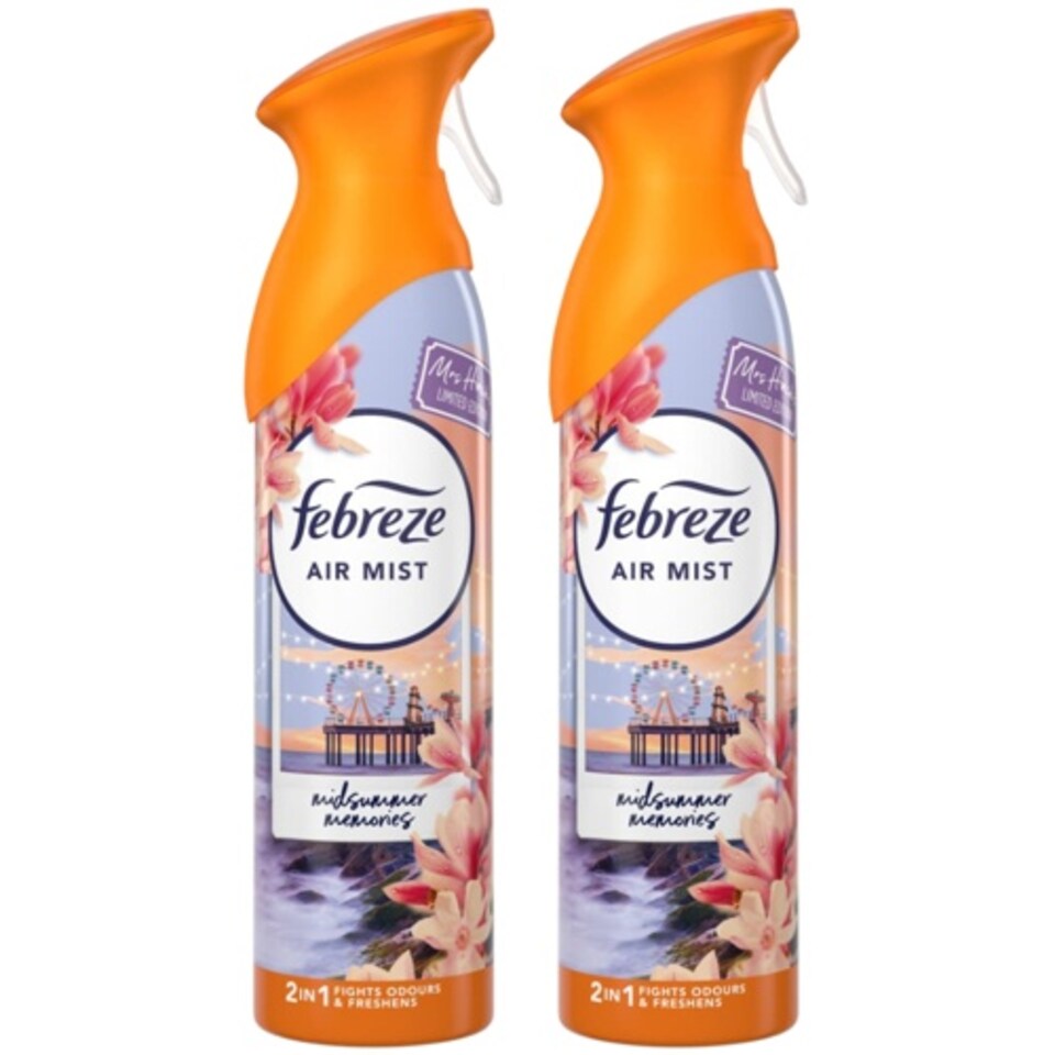 image 1 of Febreze Air Freshener Spray Mrs Hinch's Midsummer Memories 185ml | Orange | 4 - Orange | 4