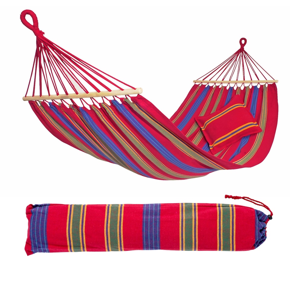 image 1 of Aruba Single Spreader Bar Hammock Cayenne