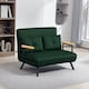 image 8 of HOMCOM Click Clack 2 Seater Sofa Bed for Living Room, Guest Room, Green 