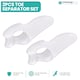 image 2 of Trimming Shop Gel Toe Separators Soft Silicone Toe Spreader Cushions - 2pcs