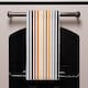 image 2 of Striped pattern, orange black gray beige and brown (Kitchen Towel)