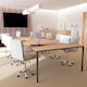 image 8 of Vida Designs Calbo Office Chair Computer Desk Table Chair, White