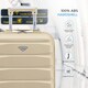 image 4 of 55x35x25cm Air France & KLM Maximum Size Cabin Carry On - Lightweight 4 Wheel ABS Hard Case Cabin Carry On Hand Luggage 35+ Airline Approved Cream | Champagne | Cabin Bag