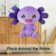 image 4 of Axolotl Soft Toy Cute Plushie Huggable Cuddly Stuffed Toy 50cm Purple